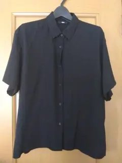 UNIQLO ユニクロ　レーヨンシャツ　XL 黒