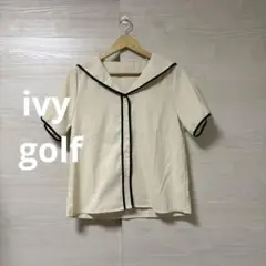ivy golf★アイボリー セーラー襟 シャツ バイカラー ゴルフ スポーツ
