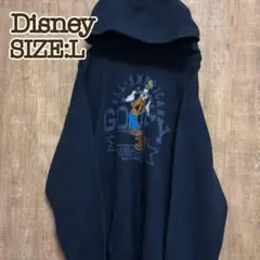 Disney ディズニー プルオーバーパーカー グーフィ ネイビー L