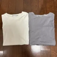 UNIQLO Tシャツ 2枚セット　まとめ売り　Mサイズ　白　紫