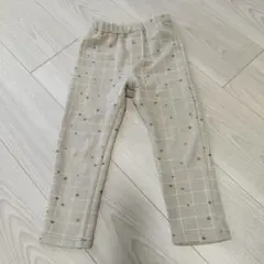SLAP SLIP　チェック柄星柄ボトムス 100cm　裏起毛