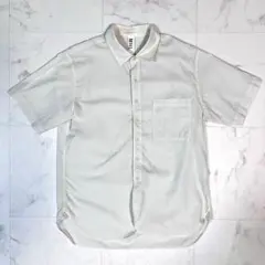 【人気】MHL. コットン リネン混 半袖シャツ アイボリー Sサイズ 日本製