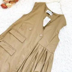 ★新品★another S★アナザーエス プリーツロングジレ【F】ノースリーブ