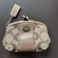 COACH コインケース　ジャンク品　がま口不具合有り