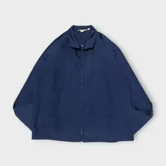 80s Sir jac スイングトップ 短丈 無地 ラグラン ネイビー LL