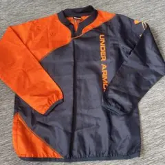 UNDER ARMOUR メッシュ長袖ピステ YMD オレンジ/ネイビー