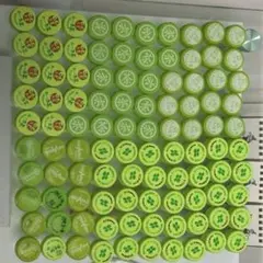 緑色ペットボトルキャップ 100個