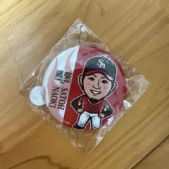 ソフトバンクホークス　SUMMER BOOST2025 佐藤直樹選手缶バッジ