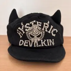 HYSTERIC MINI デビルキャップ　ブラックキャップ　ベビーキャップ