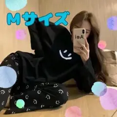 お値下げしました！激カワ♡ルームウェア パジャマ 上下セット セットアップ 黒