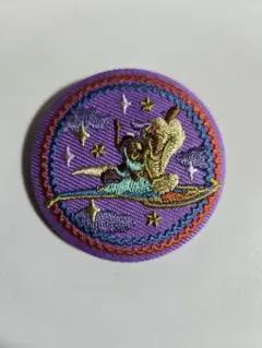 ディズニー 刺繍缶バッジ アラジン