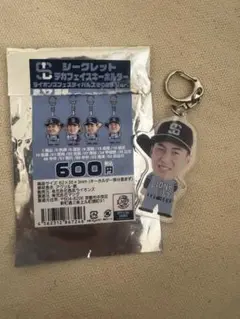 長谷川信哉　埼玉西武ライオンズ　シークレットデカフェイスキーホルダー