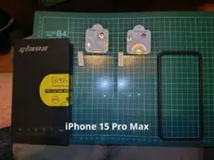 iPhone 15 Pro Max ガラスフィルム 2枚＋ カメラフィルム2枚