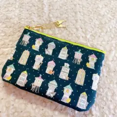 ユキエモン　22fabric ハンドメイド　ポーチ