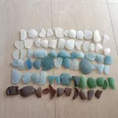 シーグラス　大きめ　70個