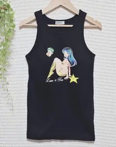 美品 FOREVER21 (M) うる星やつら タンクトップ カップ付 ブラック
