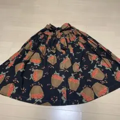 ピンクハウス ストロベリー スカート 黒