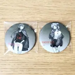 RADIO EVA エヴァンゲリオン 缶バッチ　マリ　アスカ 2個セット