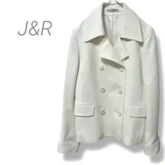 【ジェイアンドアール】J&R ダブルジャケット 毛混 キュプラ 日本製 クリーム