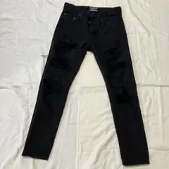ヒステリックス hysterics ブラック ダメージ デニム スキニー パンツ