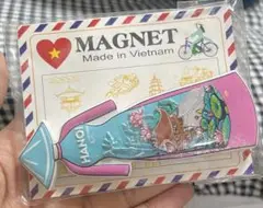 マグネット/手のひらサイズ／女性フィギュア＋有名ランドマークデザイン