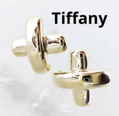 Tiffany ティファニー 750 クロスステッチ ピアス ジュウル