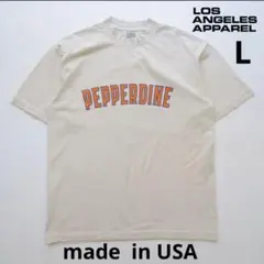 アメリカ製　ロスアパ　半袖　カレッジ プリントTシャツ　PEPPERDINE