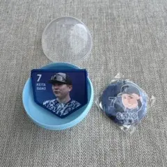 横浜DeNAベイスターズ つながるガーランド 缶バッジ 7佐野恵太選手