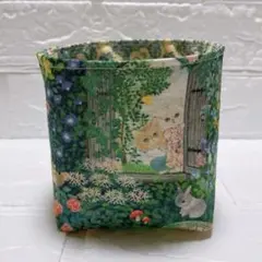 小物入れ　ミニ布バスケット　ハンドメイド　ユキエモン　シークレットガーデン