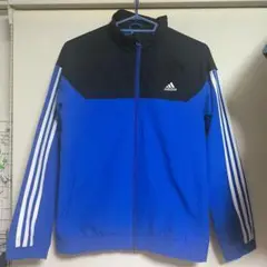 adidas 青黒 ジャージジャケット　160