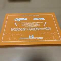 BE-PAL4月号　付録