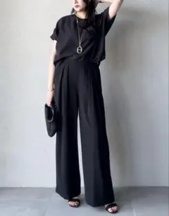 シソラス sysorus〈SELECT〉シアードルマンプルオーバー 黒