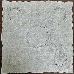 美品 希少 汕頭 スワトウ 手刺繍ハンカチ
