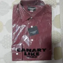 CANARY LIKE 赤 Sサイズ ドレスシャツ