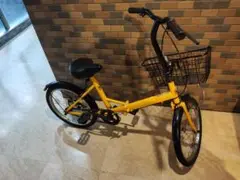 折りたたみ自転車 20インチ 鍵故障 カゴ付き