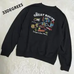 希少 33DEGREES サーティースリーディグリーズ スカトレーナー 刺繍