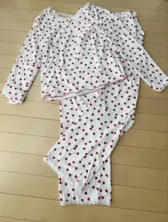 ハート柄コットンルームウェア