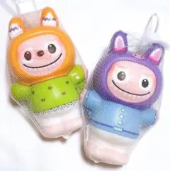 動物デザイン お風呂用スポンジ 2個セット