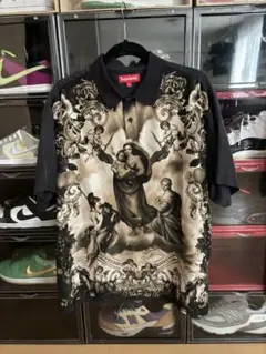 Supreme Heavenly Silk Polo 黒 XL Supreme Heavenly Silk Polo XL