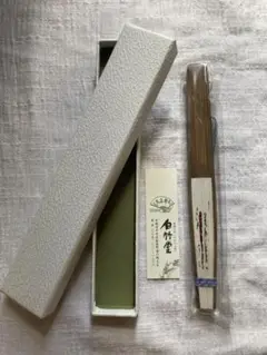 京都・白竹堂 和風扇子 専用ケース付き
