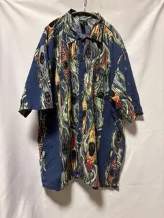 激レア古着 90s ヴィンテージ Teva アロハシャツ XLカヌー リバー