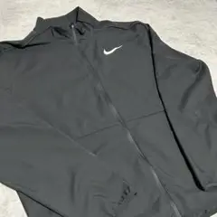 NIKE トラックジャケット ブラック ロゴ XLサイズ 薄手