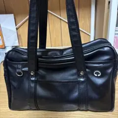 スクールバッグ JK 高校生 ブラック スクバ 学生カバン