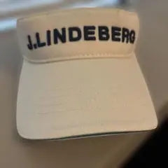 J.LINDEBERG ホワイト バイザー 美品