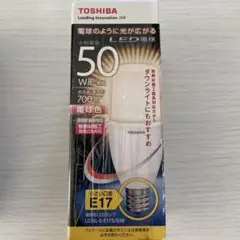 TOSHIBA LED 電球E17 50Ｗ形LDT6L-G-E17/S/50W