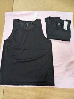 UNIQLO ドライEX　タンクトップ Black　Lサイズ 2枚セット