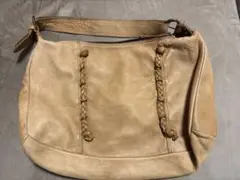CATERINA LUCCHI ベージュショルダーバッグ