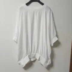 ホワイト ラグランスリーブ 半袖Tシャツ