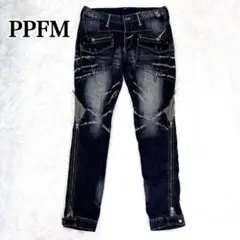 希少✨PPFM ピーピーエフエム ギミック　Zipperデニム　y2k