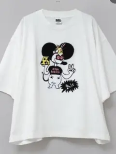 RNAメディア・タグ付き未使用フローズンマウス刺繍Tシャツ